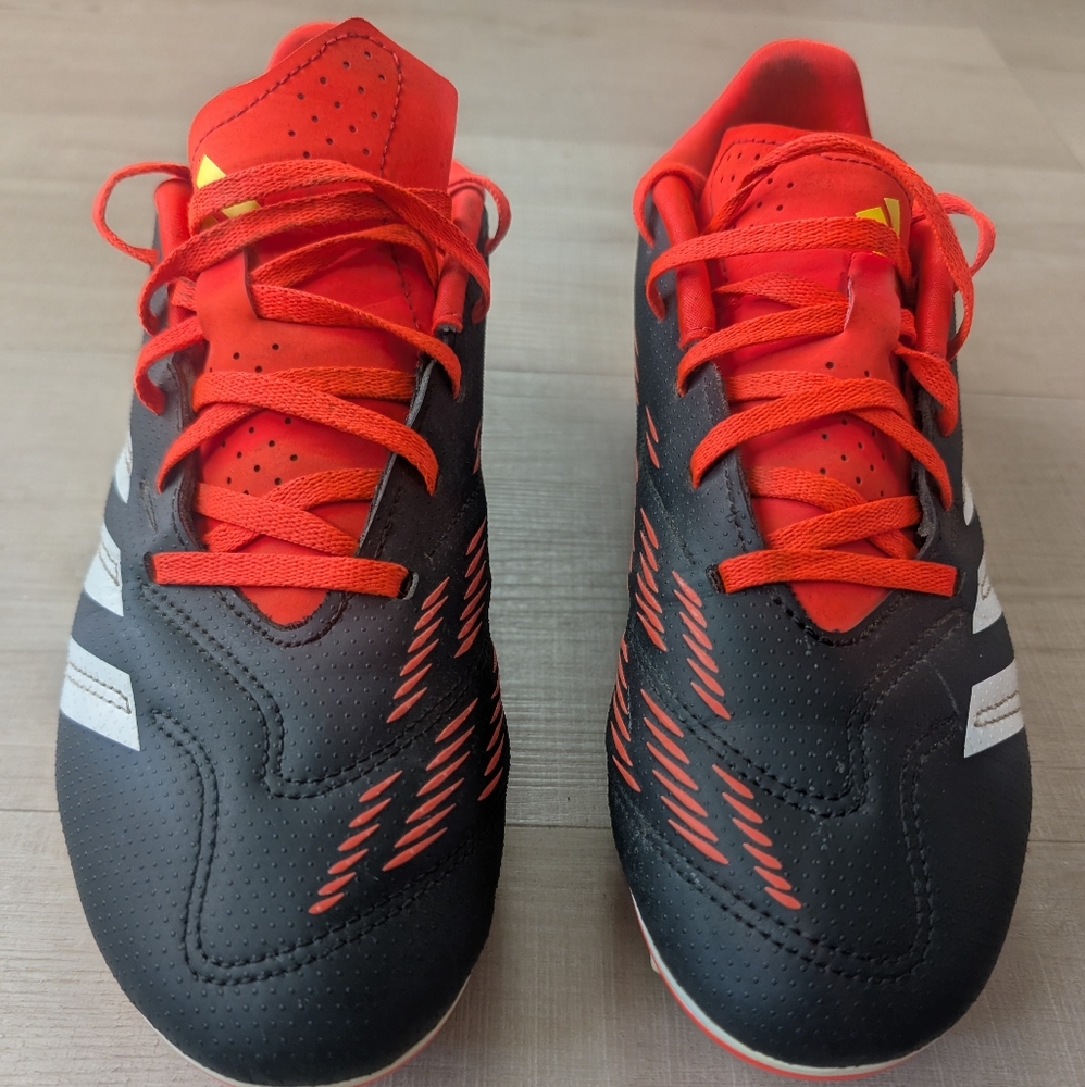 Adidas Predator Black and Orange Soccer Cleats